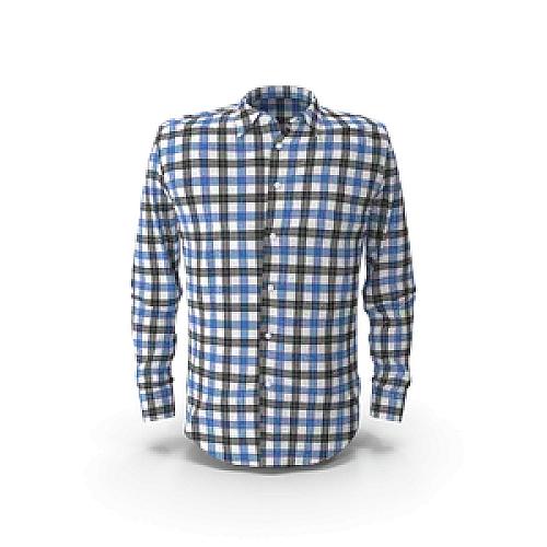 Blue & Black Check Shirt image #5