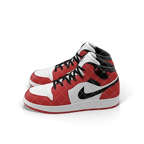 Nike Air Jordan 1 Red And Black image #2