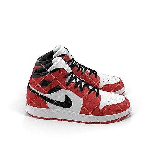 Nike Air Jordan 1 Red And Black image #4