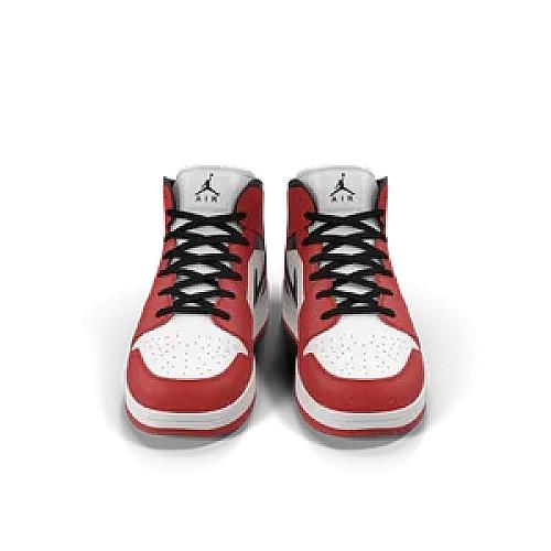 Nike Air Jordan 1 Red And Black image #5