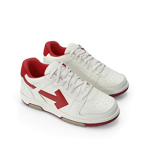 Sports Sneakers Off White & Red image #2