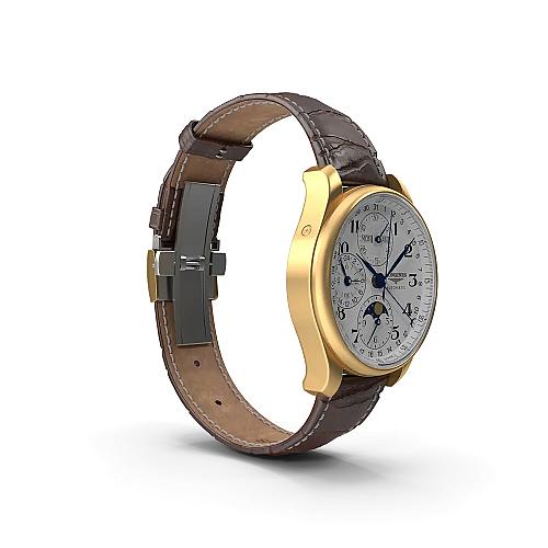 Brown Leather Belt Watch image #3